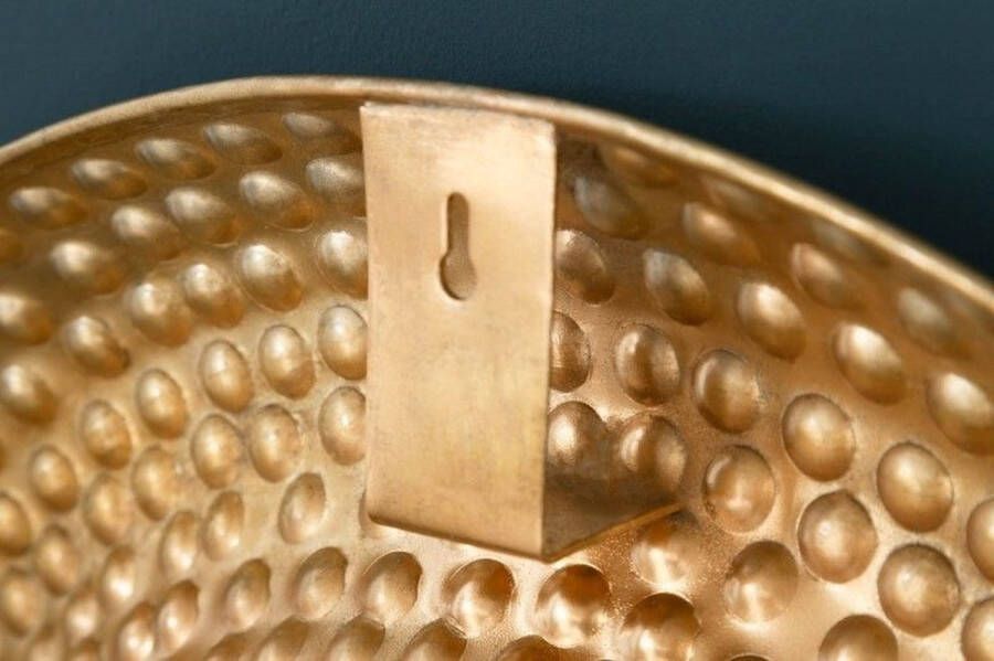 Invicta Interior Handgemaakte wandspiegel ORIENT 60cm goud in gehamerd ontwerp van metaal 40396