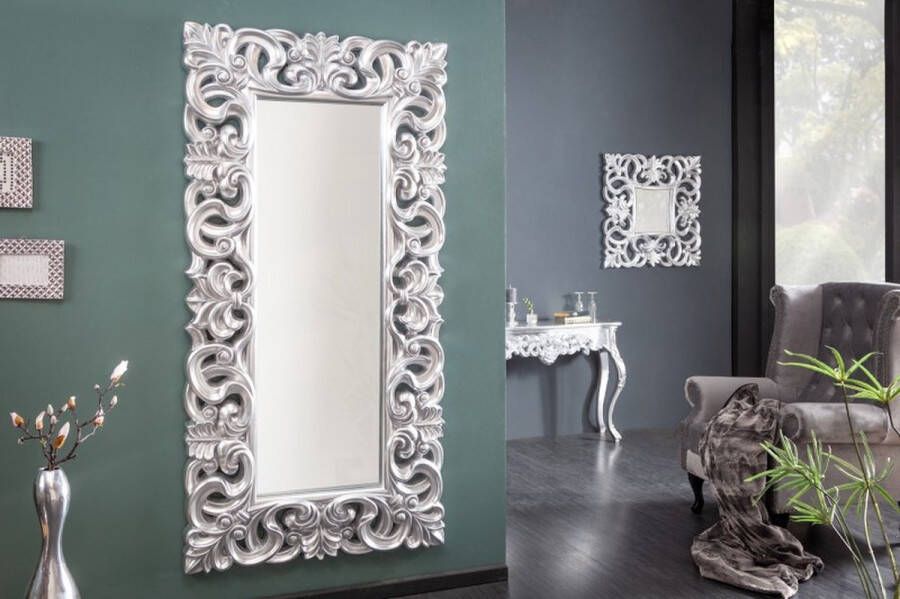 Invicta Interior Elegante wandspiegel VENICE 180x90cm zilver antiek barokstijl 15630