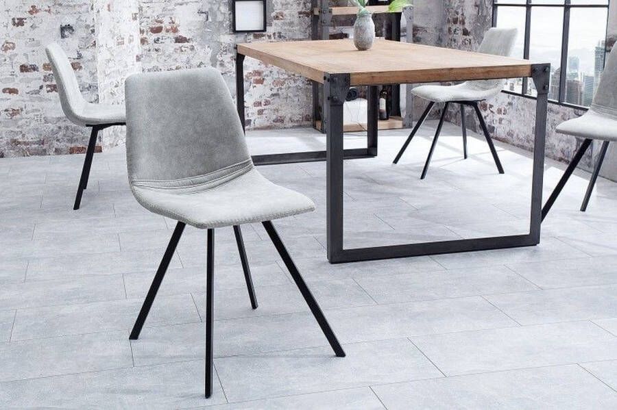 Invicta Interior Retro stoel AMSTERDAM CHAIR steengrijs design klassieker 38364