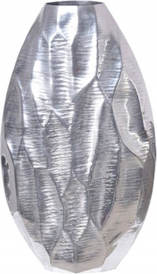 Invicta Interior Elegante vaas ORGANIC ORIENT 44cm zilver gehamerd ontwerp 41546
