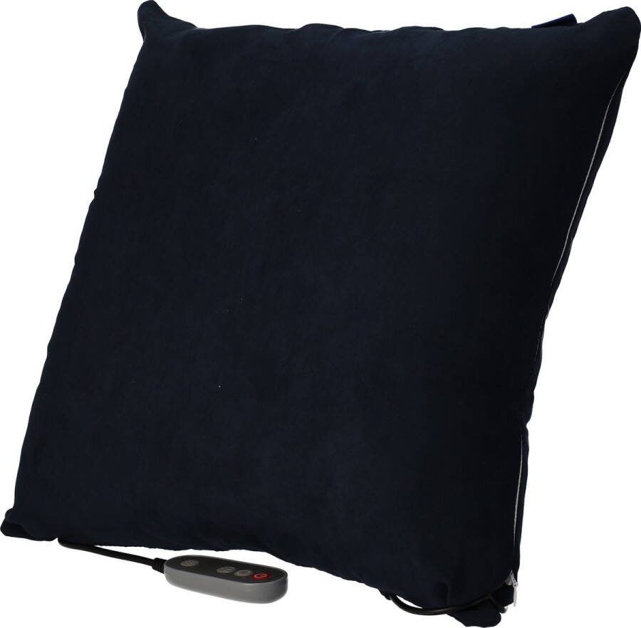 Invitalis Benelux Invitalis VitalyMed Soft Plus in het donker blauw en grijs. Dit vernieuwde massagekussen met infrarood en memory foam geeft geweldige shiatsu massage. kleuren 5 jaar garantie afstandsbediening rug- nek- schouder- been- en voetmassage
