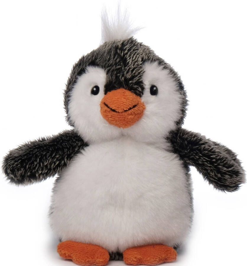 Imware Inware pluche pinguin knuffeldier grijs wit staand 13 cm Knuffel zeedieren