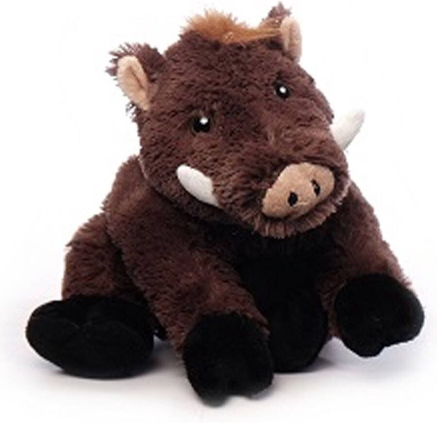 Imware Inware pluche wild zwijn knuffeldier bruin staand 25 cm Knuffel bosdieren