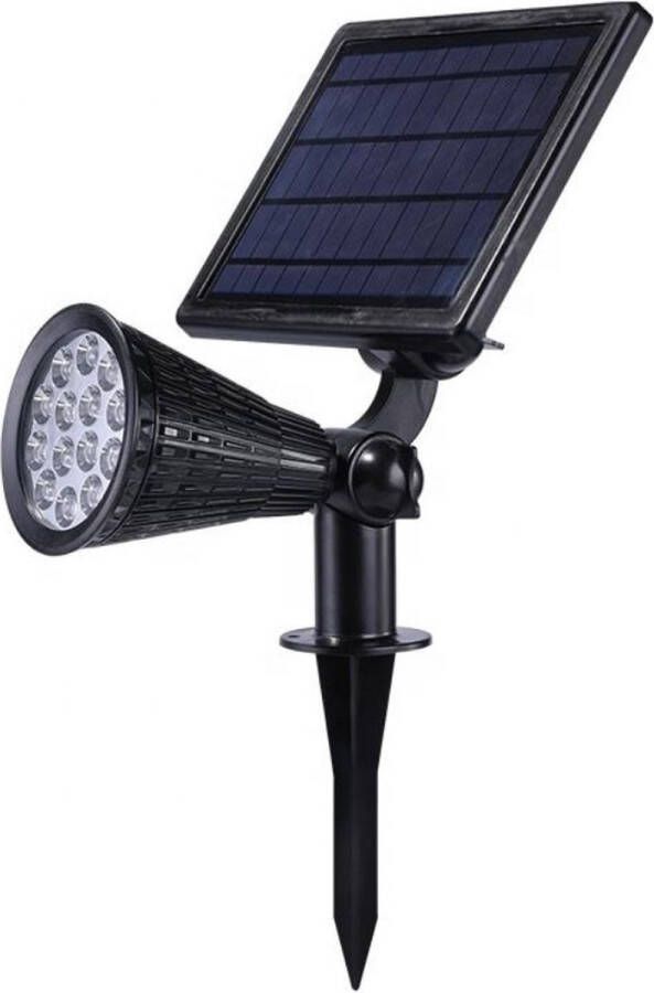 Iplux Solar LED Tuinspot Pro+ Krachtig model 1200 lumen Hoge Kwaliteit Warm Wit IP65 Waterproof