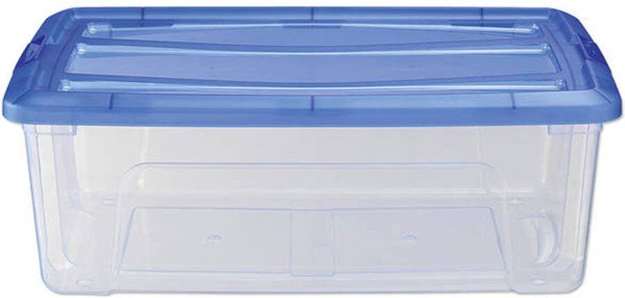 IRIS Topbox Opbergbox 30L 57.5X39X20.5 Cm Blauw Transparant