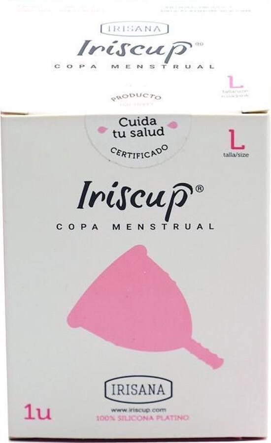 Iriscup menstrual cup large pink