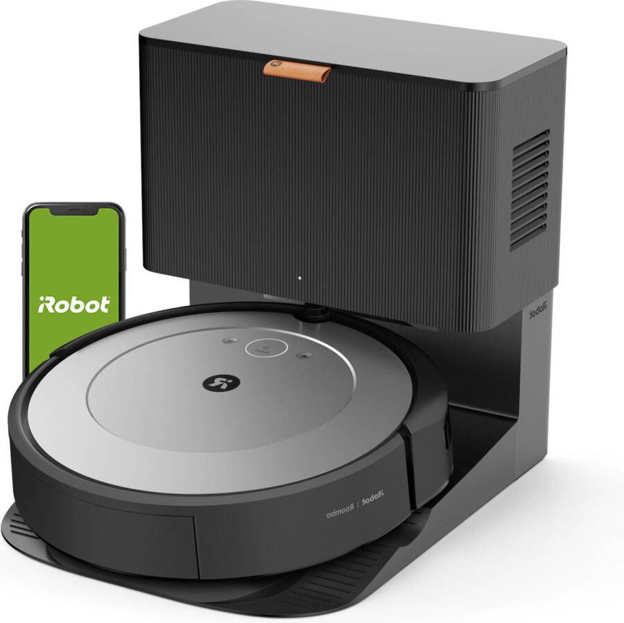 IRobot Roomba i1+ Robotstofzuiger Leegstation Bediening via app en stem Geschikt voor huisdieren i1156