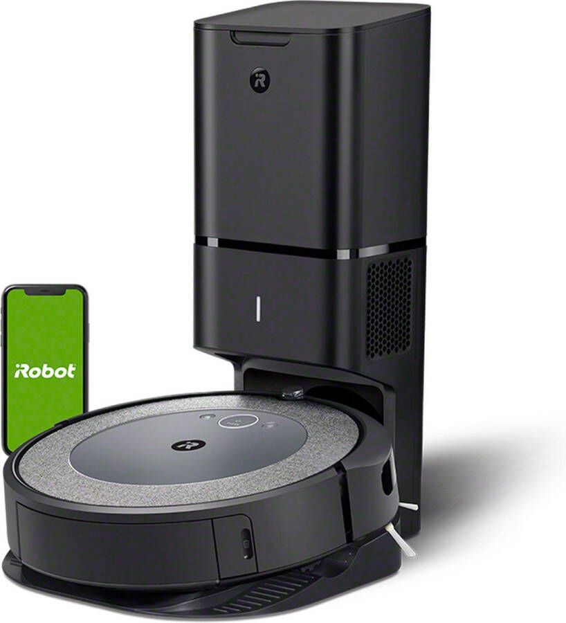 iRobot Roomba i5+ robotstofzuiger Stofzak Zwart Grijs