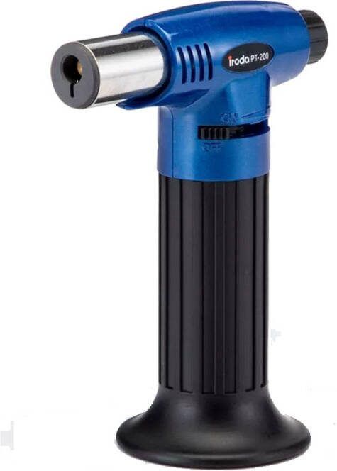 Iroda PT-200 PRO TORCH I Gasbrander voor keuken en hobby I Creme Brulee Brander I Blue flame aansteker Butaan gas Navulbaar