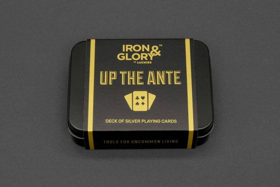 Iron & Glory Up the Ante Deck of Playing Cards Gold