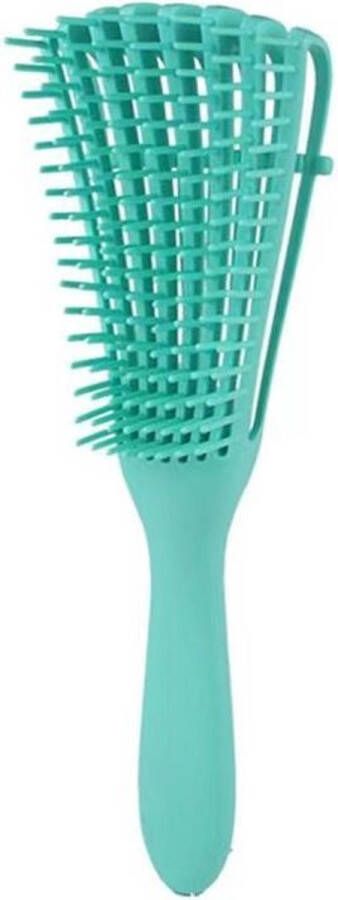 IRSA Detangler Brush for curly hair Detangling Brush Antiklit Haarborstel Hairbrush Stylingborstel (Green Mint)