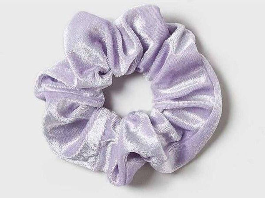 IRSA Scrunchie Velvet Light Purple haarwokkel Haarelastiek Haaraccessoire (1 stuk)