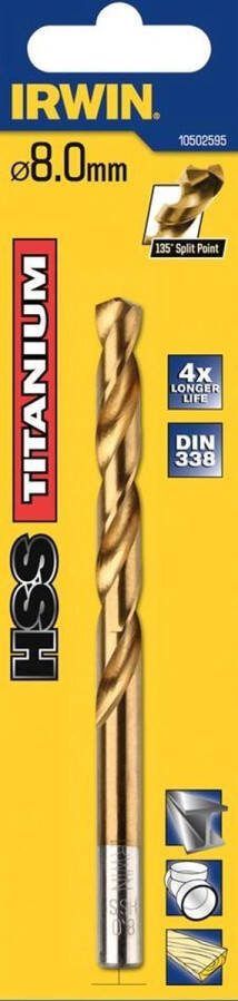 Irwin 10502574 HSS Titanium metaalboor 2 0 x 49mm (2st)