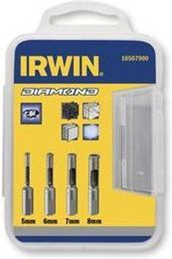 Irwin Diamant Tegelboor 4-delige set: 5 6 7 8 mm 10507900