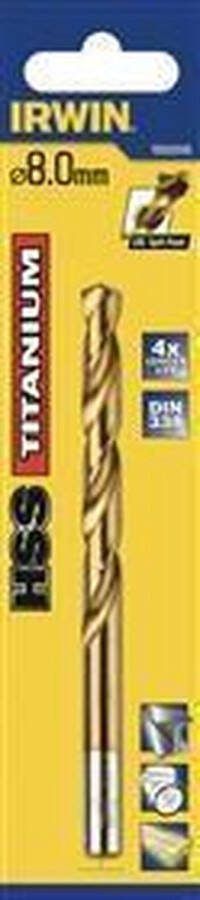 Irwin HSS Metaalboor 135° Titanium 1.0MM 10502572