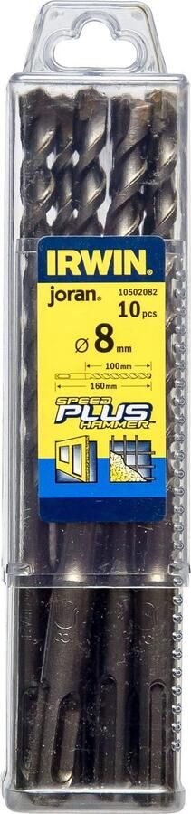 Irwin SDS+ betonboor 8.0X160 MM 10 PCS 10502082