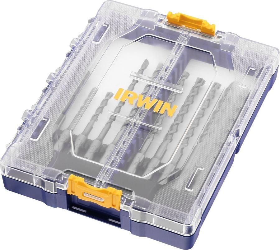 Irwin SDS+ betonboren Set 10PCS 5x110mm 5 5x110mm 5 5x160mm 6x110mm 2x 6x160mm 2x 8x160mm 10x160mm en 12x160mm