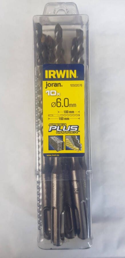 Irwin SDS+ betonboor 6.0X160 MM 10 PCS 10502076