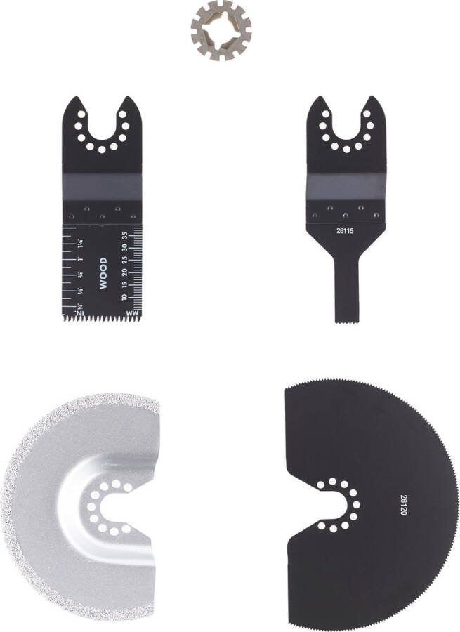 Irwin Set Segmentzaagbladen 4PCS voor oscillerende multitools (universeel)