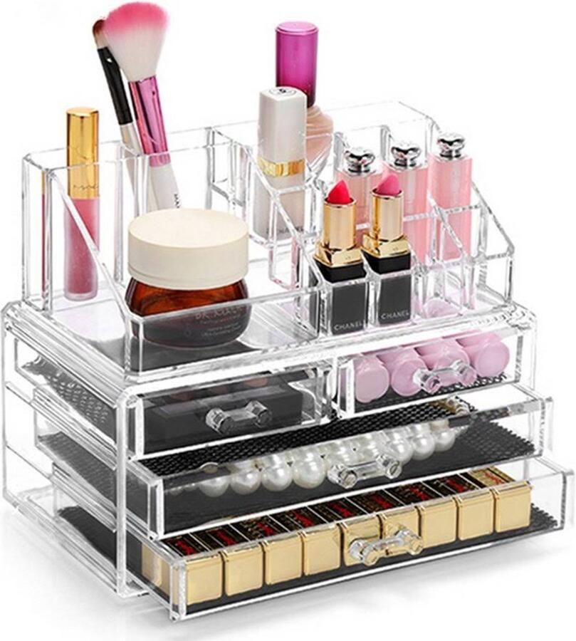 Isallure make up organizer make-up organizers make up organizer transparant makeup organizer make up