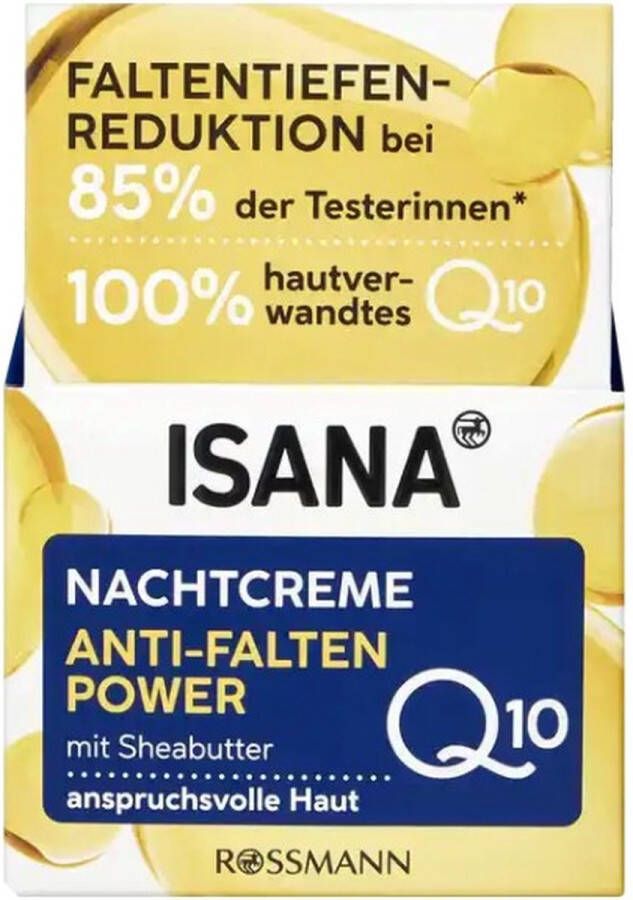 Isana Q10 nachtcrème Anti-Rimpels (50 ml)