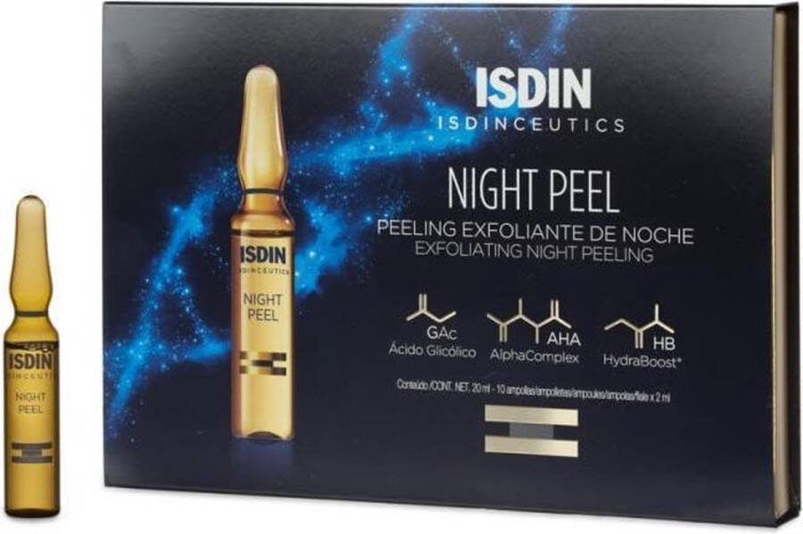 Isdin Night Peel Gezichtsserum 20 ml Vrouwen