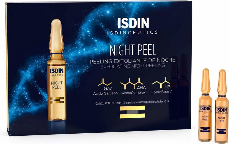 Isdin Night Peel Gezichtsserum 20 ml Vrouwen