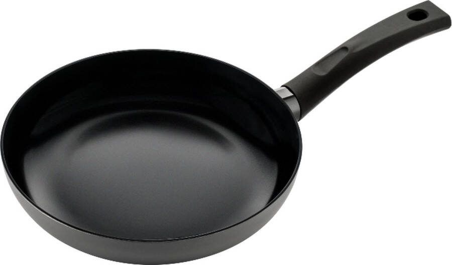 ISENVI Avon keramische koekenpan 24 CM Ergo greep Antraciet Keramisch 100% PFAS PTFE en PFOA vrij 100% duurzaam Unieke Antiaanbaklaag Non-stick bodem Vaatwasbestendig Geschikt voor alle warmtebronnen inclusief inductie