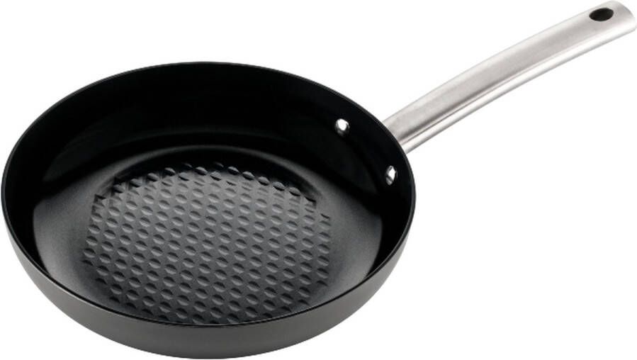 ISENVI Murray keramische koekenpan 20 CM RVS greep Antraciet Keramisch 100% PFAS PTFE en PFOA vrij 100% duurzaam Unieke Antiaanbaklaag Non-stick bodem Vaatwasbestendig Geschikt voor alle warmtebronnen inclusief inductie