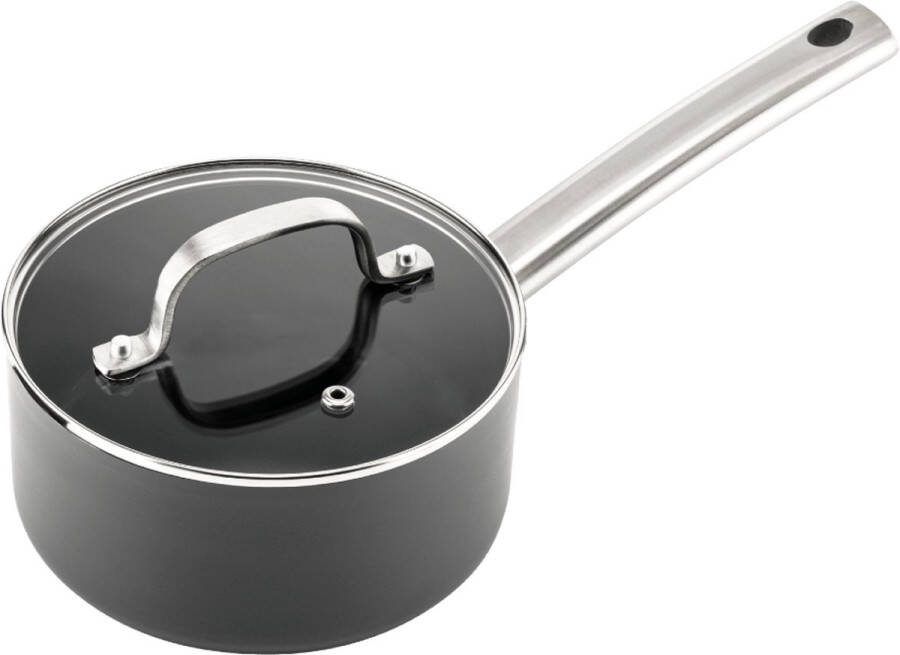 ISENVI Murray keramische sauspan 16 CM RVS greep Antraciet Keramisch 100% PFAS PTFE en PFOA vrij 100% duurzaam Unieke Antiaanbaklaag Non-stick bodem Vaatwasbestendig Geschikt voor alle warmtebronnen inclusief inductie