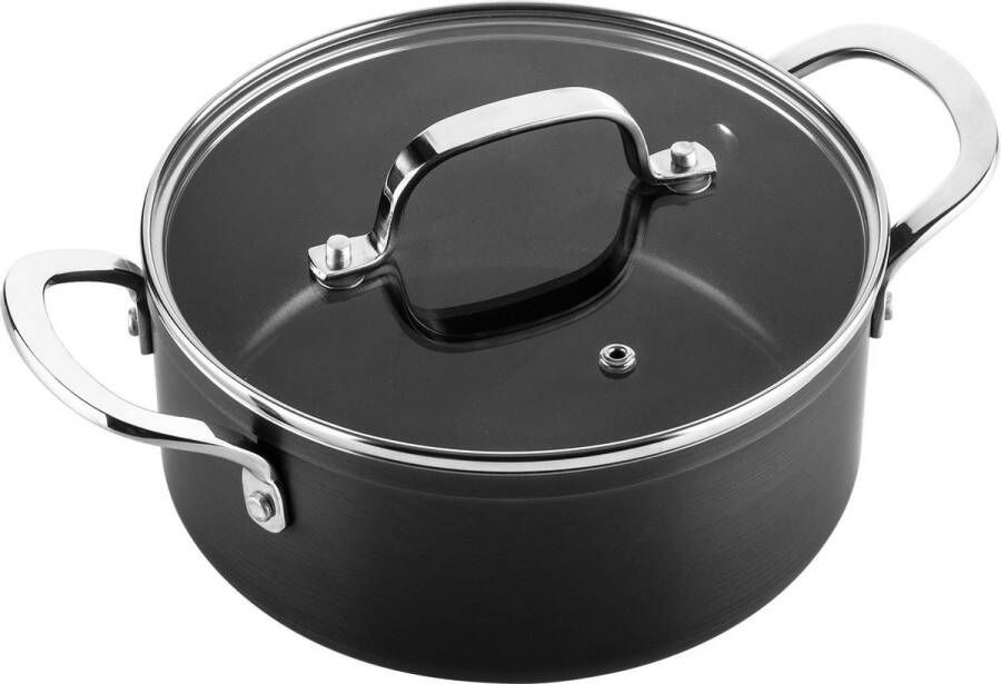 ISENVI Victoria Forged keramische kookpan 20 CM RVS greep Antraciet Keramisch 100% PFAS PTFE en PFOA vrij 100% duurzaam Unieke Antiaanbaklaag Non-stick bodem Vaatwasbestendig* Geschikt voor alle warmtebronnen inclusief inductie