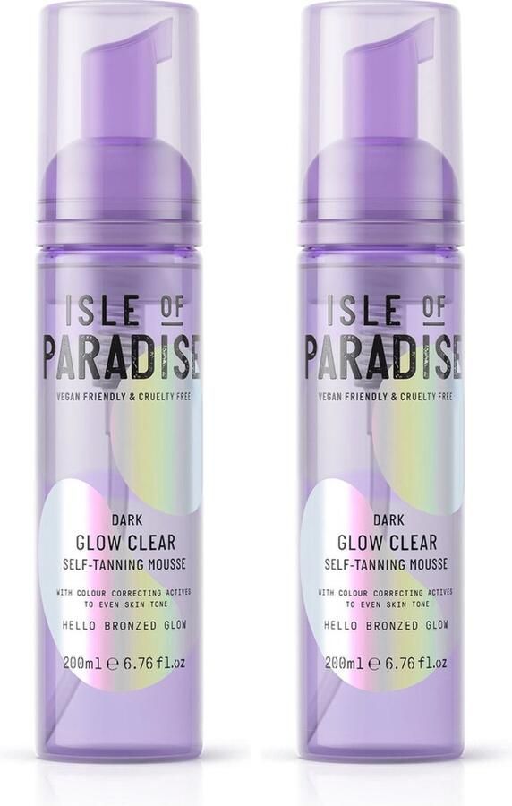 Isle of Paradise Dark Glow Clear Self Tanning Mousse 400 ml