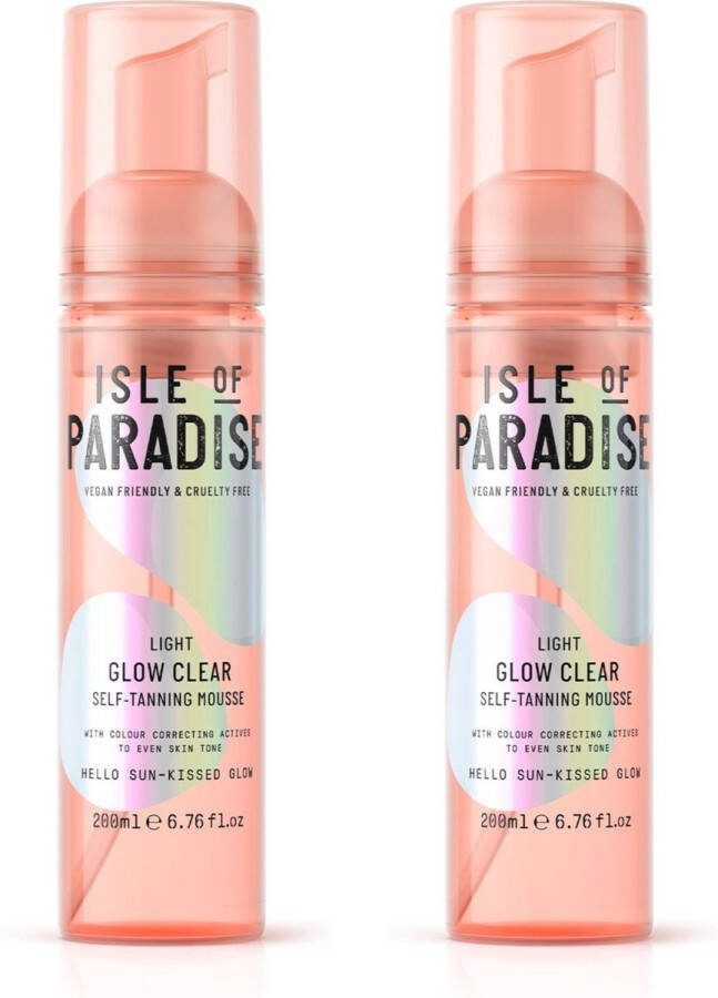 Isle of Paradise Light Glow Clear Self Tanning Mousse 400 ml
