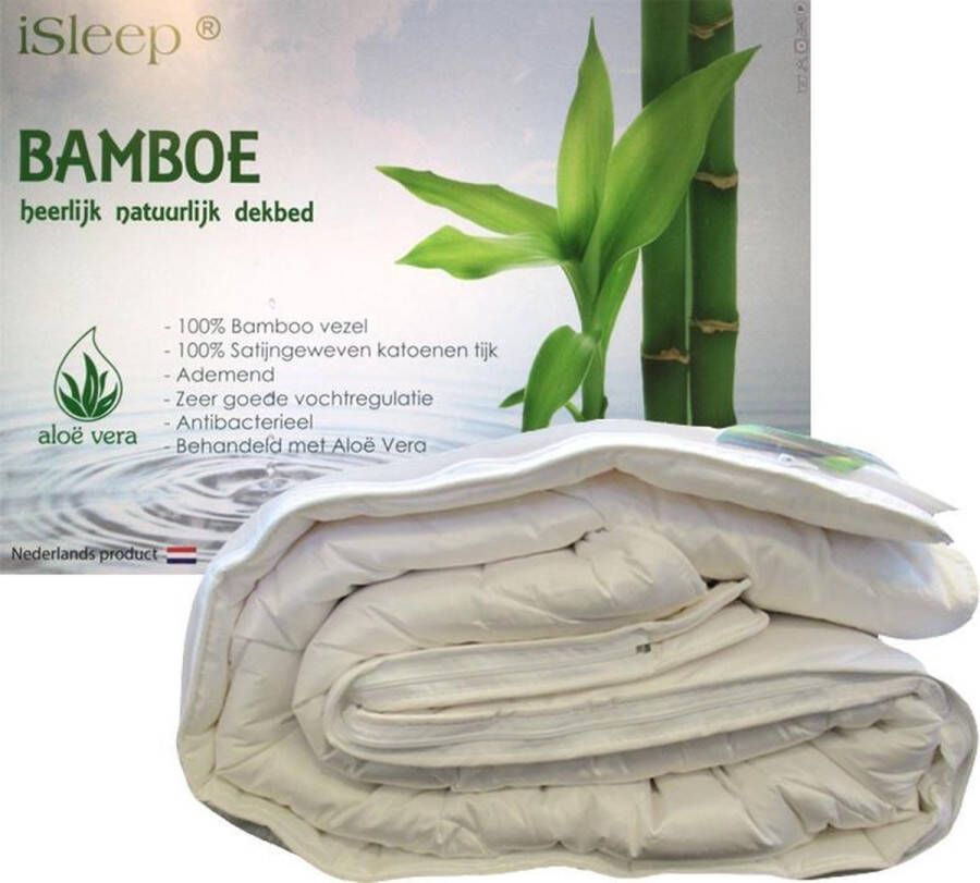 ISleep Bamboo DeLuxe 4-Seizoenen Dekbed 100% Bamboe Eenpersoons 140x220 cm