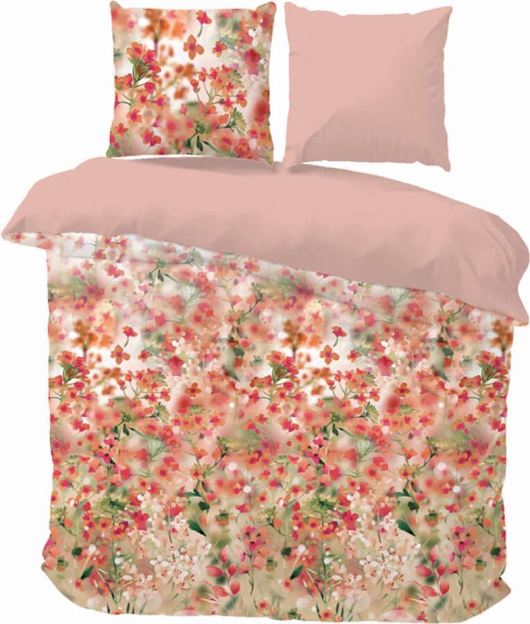 ISleep Dekbedovertrek Martine Eenpersoons 140x200 220 cm Oud Roze