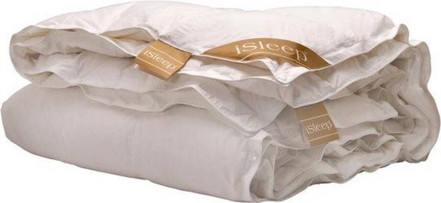 ISleep Donzen 4-Seizoenen Dekbed 100% Ganzendons Litsjumeaux 240x220 cm Wit