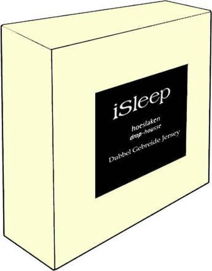 ISleep Topper hoeslaken Dubbel Jersey Combed Yarn 90x200 210 cm Crème