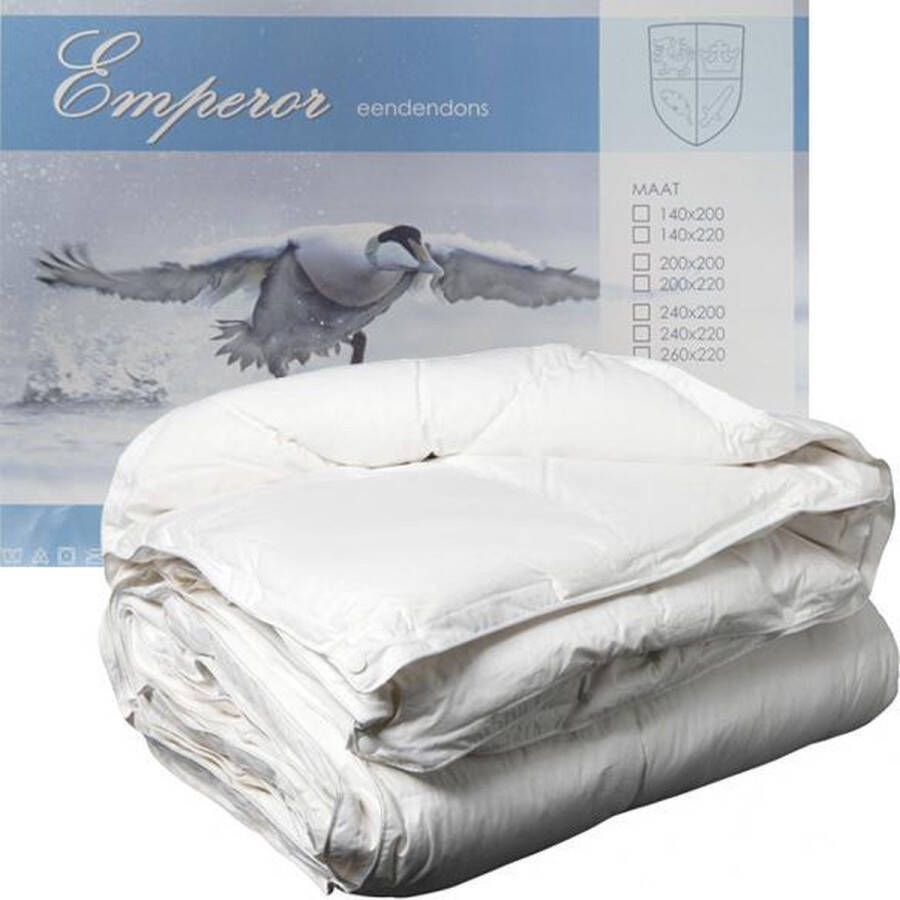 ISleep Emperor Donzen 4-Seizoenen Dekbed 90% Eendendons Eenpersoons 140x200 cm Wit