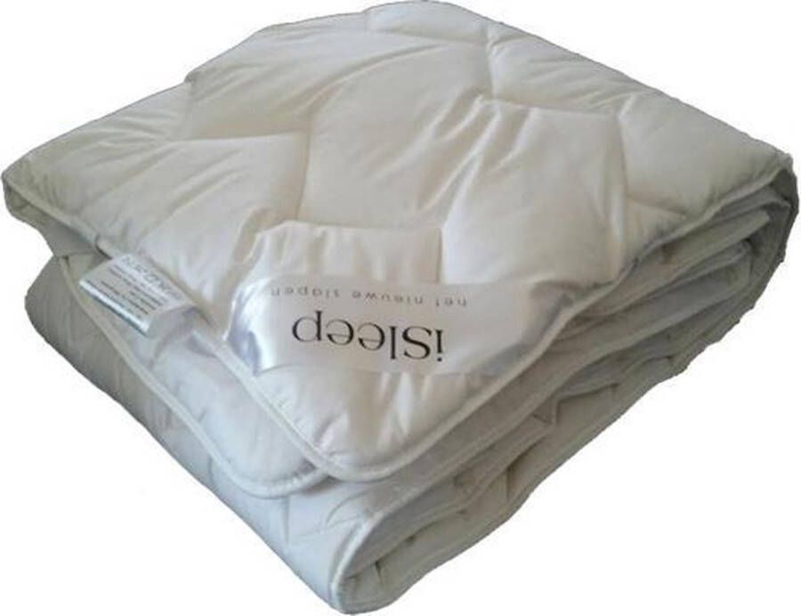 ISleep Onderdeken Katoen DeLuxe Eenpersoons 90x210 cm Wit