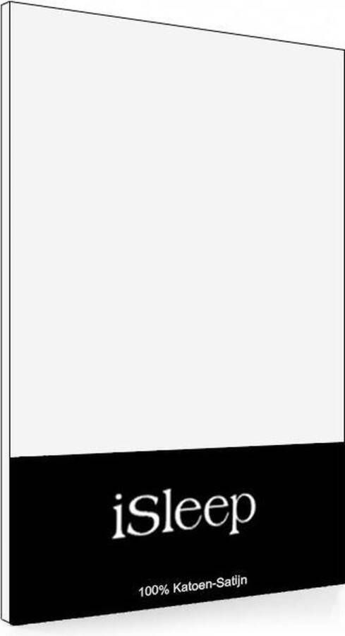 ISleep Satijn-Katoen Kussenslopen (2 stuks) 60x70 cm Wit