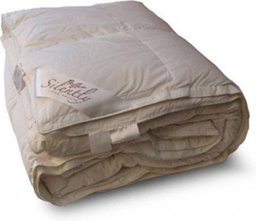 ISleep Silently Donzen Dekbed 90% Ganzendons (Warmteklasse 1) Litsjumeaux 240x200 cm Wit