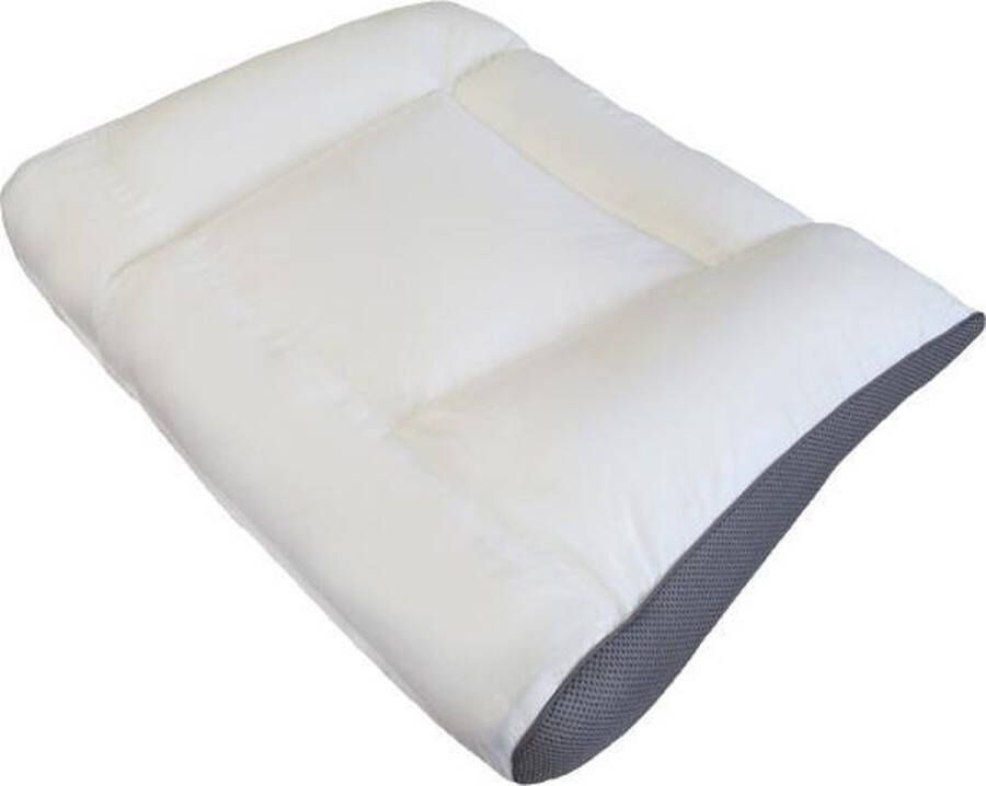 ISleep Support Hoofdkussen Firm met Neksteun en Ventilatieband Stevig Kussen 50x60x10 cm Wit