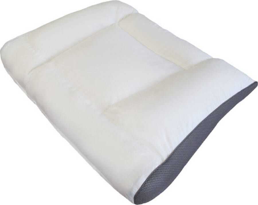 ISleep Support Hoofdkussen Medium met Neksteun en Ventilatieband Medium Kussen 50x60x10 cm Wit