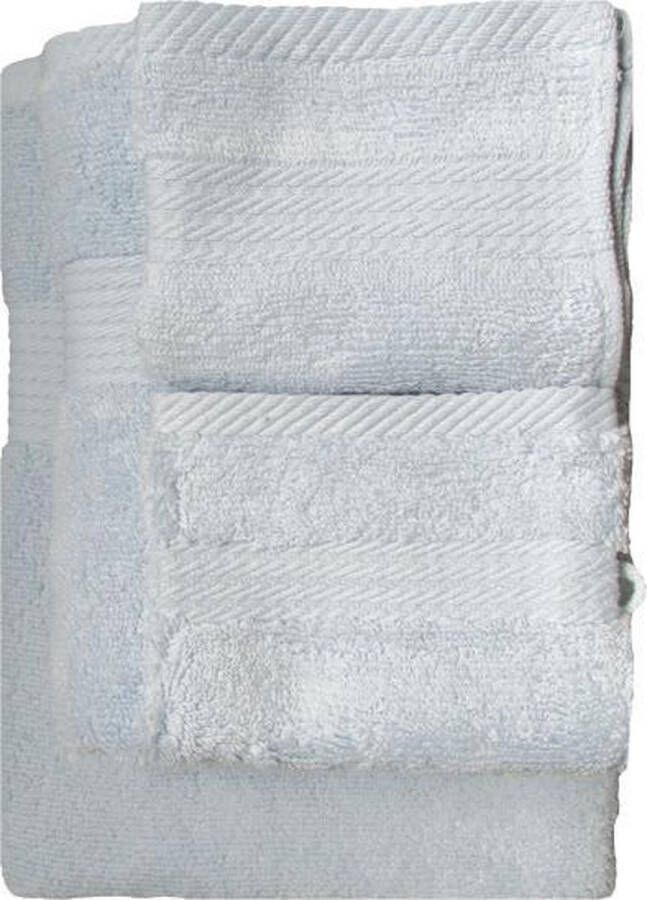 ISleep Terry Badtextiel Voordeelset (4 Handdoeken + 4 Washandjes) Licht Blauw