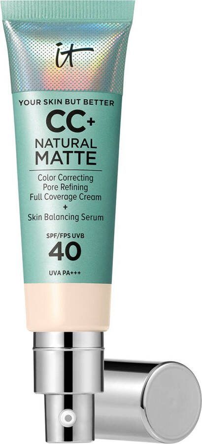 IT Cosmetics Your Skin But Better CC+ Natural Matte SPF40 Foundation Matte & Stralende Finish Fair Ivory 32ml