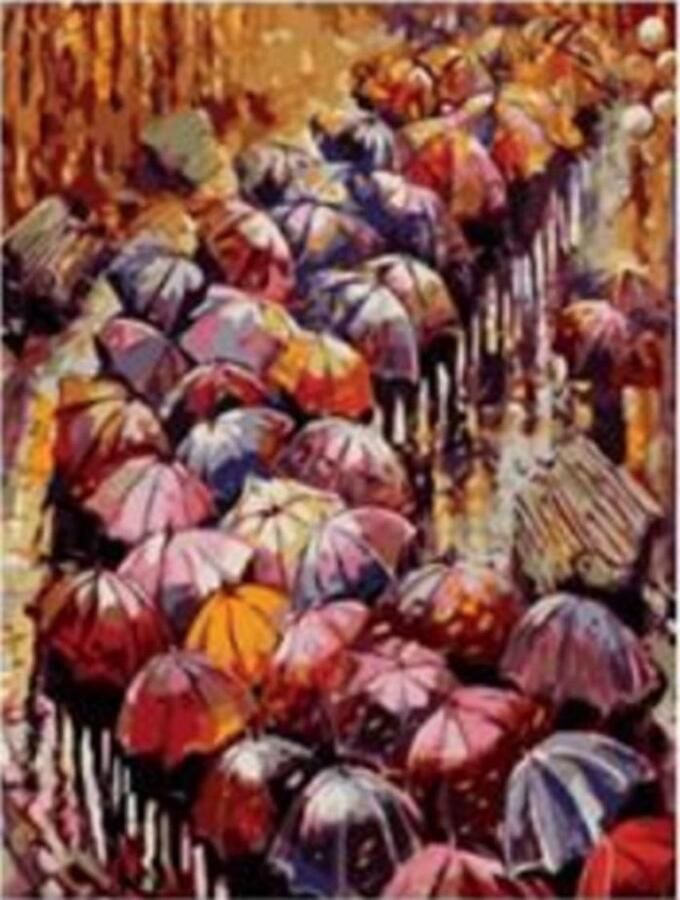 IT Netherlands Protsvetnoy Paint by Numbers Autumn Umbrellas MG2116E
