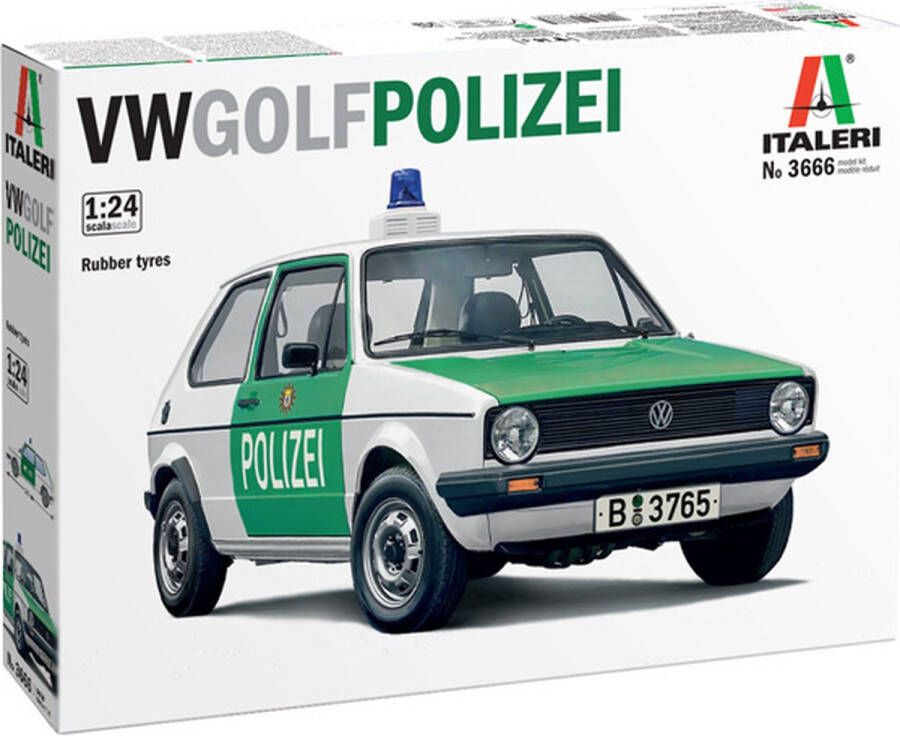Italeri 1:24 3666 Volkswagen VW Golf Polizei Plastic kit