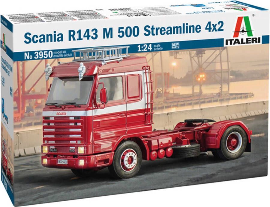 Italeri 1:24 3950 Scania R143 M 500 V8 Streamline 4x2 Truck Plastic Modelbouwpakket