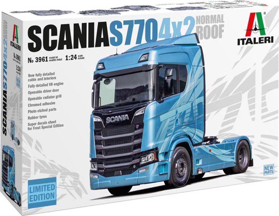 Italeri 1:24 3961 Scania S770 V8 Normal Roof Truck 4x2 Limited Edition Plastic kit