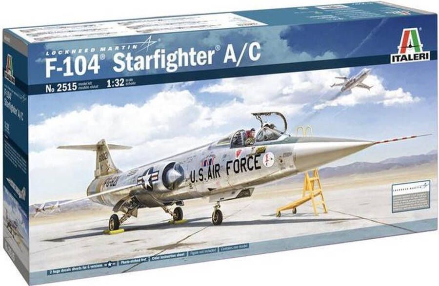Italeri 1:32 2515 F-104 Starfighter A C Plastic Modelbouwpakket